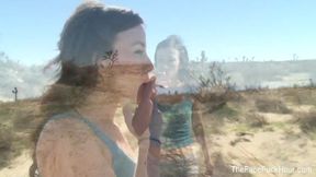 Bad babe gives a blowjob for a ride home