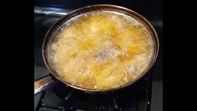 Tristina Millz Cooking Chicken