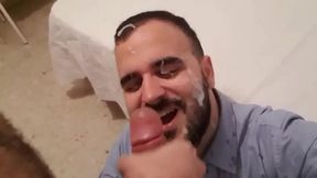 Coworker Cums on Face in Intense AmateurGay XXX Scene