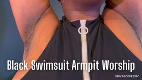 Black Swimsuit Armpit Worship - Royal Ro