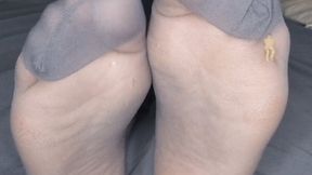 Trapped Inside My Shadow Toe Pantyhose