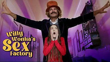 Petite Teen Gets Golden Ticket to a Hard Pounding in Wonka&rsquo_s Sex Den
