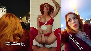 Littleangel84 - Mère Noël baisée devant la tour eiffel
