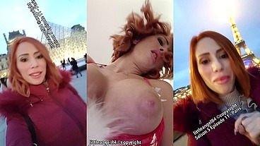Littleangel84 - Mère Noël baisée devant la tour eiffel