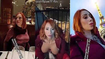 Littleangel84 - Mère Noël baisée devant la tour eiffel