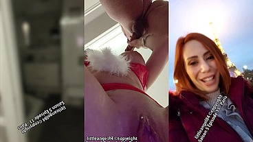 Littleangel84 - Mère Noël baisée devant la tour eiffel