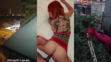 Littleangel84 - Mère Noël baisée devant la tour eiffel