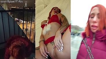 Littleangel84 - Mère Noël baisée devant la tour eiffel