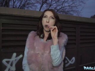 Public Agent Chanel Kiss  sucker is taken from behind after giving a worldclass blow job