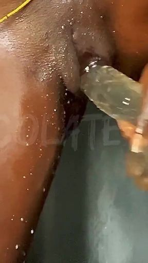 Seeing My Step Dad Stroke His Huge Cock in the Bathroom Has My Pussy Gushing Uncontrollably!!