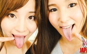 Double Virtual Lesbian Kiss by Sumire Seto Mirei Kitano