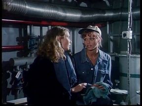 Two amazing worker girls find out that they love pussy and that's it's time to fuck in the workplace