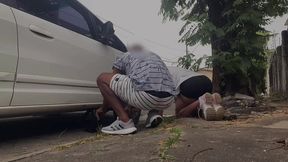 precisei de ajuda pra trocar o pneu do carro e olha o que aconteceu