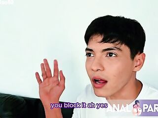 STEPMOTHER TEACHES HER STEPSON HOW TO FUCK A WOMAN'S ASS AND THEY END UP FUCKING NEXT TO HER HUSBAND.