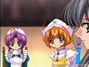 Hentai teens love to serve master in this anime video