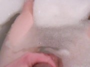 POV Playing w/My Clit In Bubblebath Tub; Liking My Big Thighs & Cute Toes