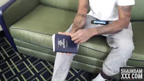 Hot delivery girl spreads her juicy twat for play