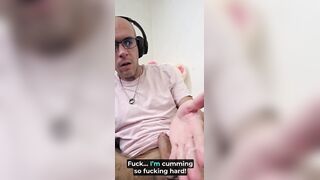 Stephan Uncircumcised drives rigid spunk-pump forth, spunk runs deep