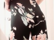 Cute crossdresser with round ass