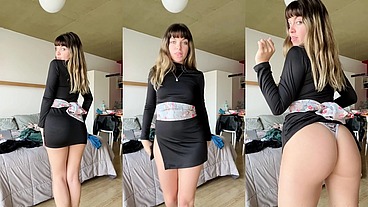 Miércoles, no voy a salir a ningún lado pero me probé y les modelo este vestido