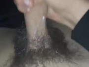 Daddy finally finishes with spit an lotion on his hard cock