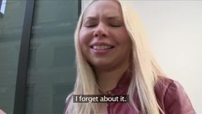 Amateur Russian blonde loves strangers big cock