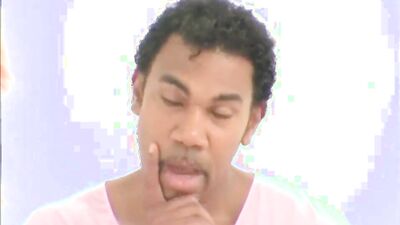 Two horny chicks anal banged in an interracial FFM threesome after giving a blowjob