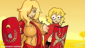 Empress in Boob Armor Battles Lust Power in Steamy Roman Fantasy