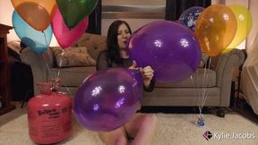 Purple B2P and Inflate Helium Balloons - Kylie Jacobs - WMV 1080p HD