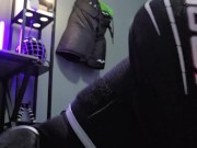 Hockey Jock grinds & Cums in Pullup (diaper)