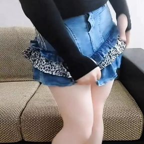 White Shemale Sissy Crossdresser Girl Body Mini Skirt Hot Slut Blonde Kitty