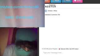 Supergirl Cybersex with strangers on Dirtyroulette