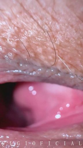 EXTREME EXCLUSIVE CLOSE UP Teen's orgasmic pussy from inside   Clip 1