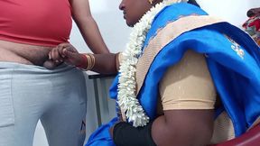 Desi Tamil Bhabhi Sucking Devar Cock and Hard Doggy Fuck