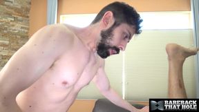 Barebackthathole Topher Michaels Rims Geoff Gregorio Before Sliding His Raw Cock