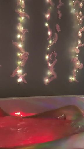 Young french couple playing inthe bath   Clip 1