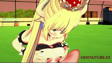 Mario Bross Nintendo Hentai 3D Bowsette boobjob &amp_ Fucked
