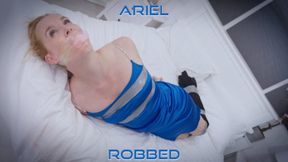 Ariel Anderssen - Robbed 4K ( Tape Gagged , Tape Bondage , Wrap Gagged , Microfoam Tape Gag , OTN Gag , Hogtie , Clear Tape Gag , Duct Tape Gag )