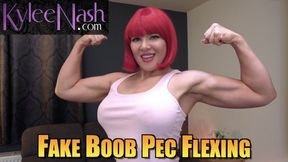 Fake Boob Pec Flexing