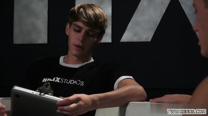 Hot twinks casting and cumshot