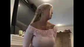 Silver fox relaxes with a sexy older beauty