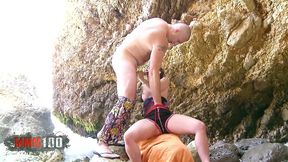 shy petite teen slut prisca gets wild fucking at the beach