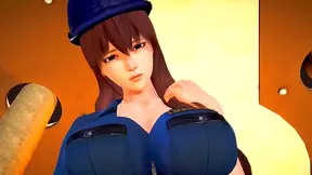 Cop Craves Cock: Busty Officer Rides Reluctant Lover to Climax in 3D Hentai