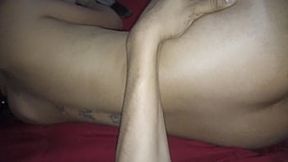 Mexican black stones cumming for the arse