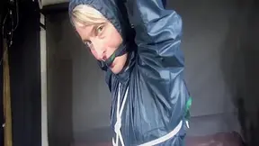 Watch Sonja Enjoying Bondage In Her Shiny Nylon Rainwear