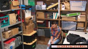 SayUncleNetwork.com - Twink perp caught and barebacked raw by horny security officer