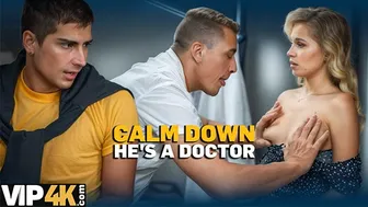 Hot blonde gets her pussy examined by a doctor and fucks him
