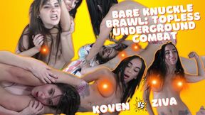 HD Ziva Fey - Bare Knuckle Brawl: Topless Underground Combat With Koven