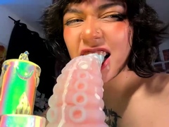 Homemade amateur webcam blowjob