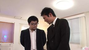 Three Japanese Babes Enjoy an Orgy with Company Executives